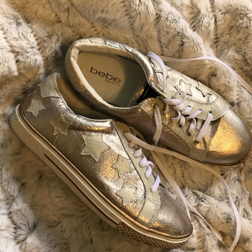 Bebe Sport Sneakers in Metallic Gold